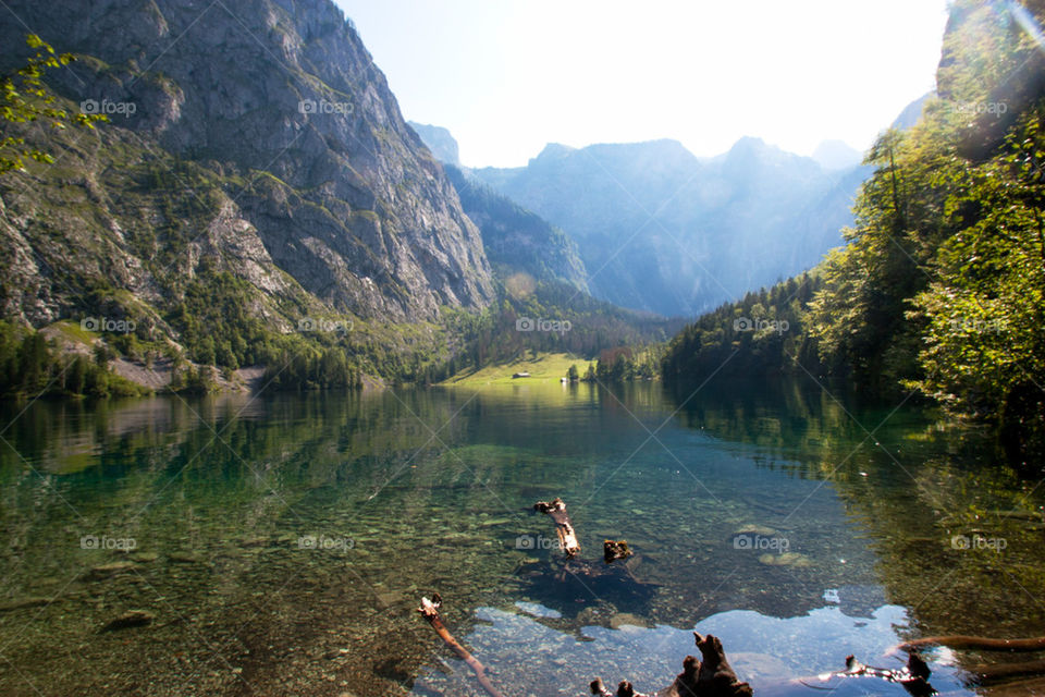 Scenic view of lake