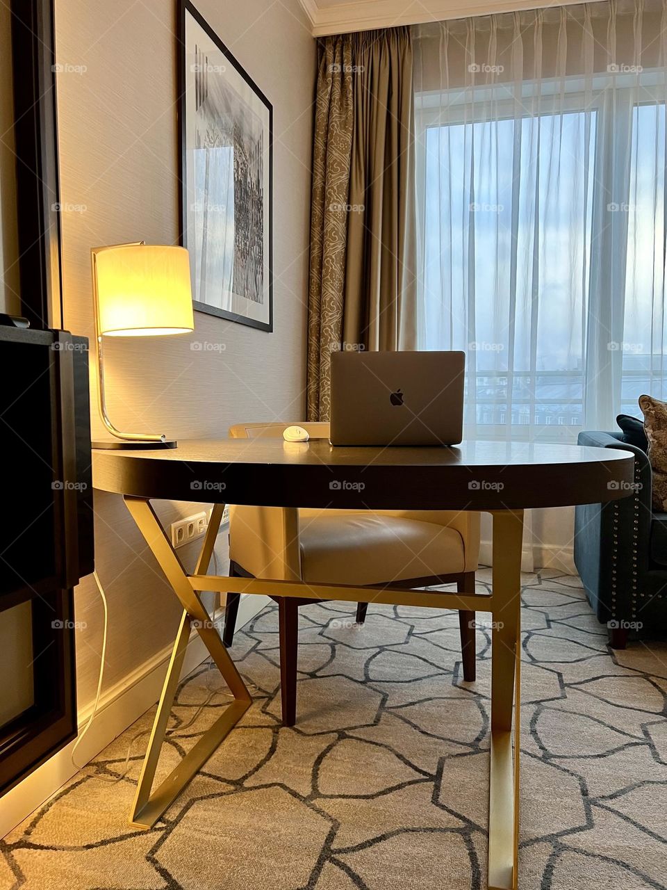 Work from home. Cozy atmosphere for work