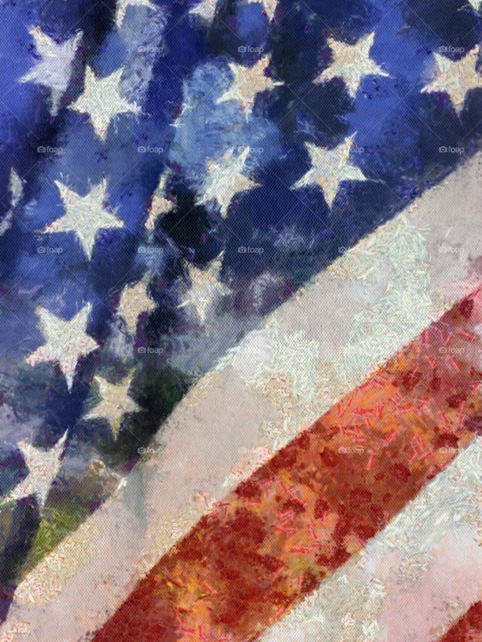 American Flag. Close up of the Flag of the United States of America.