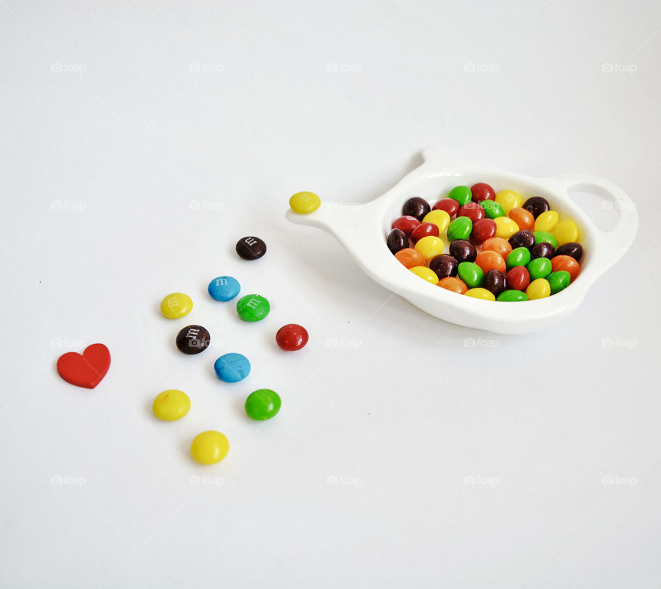 m&m 
chocolate product photography