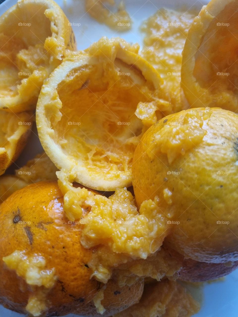 squeezed oranges