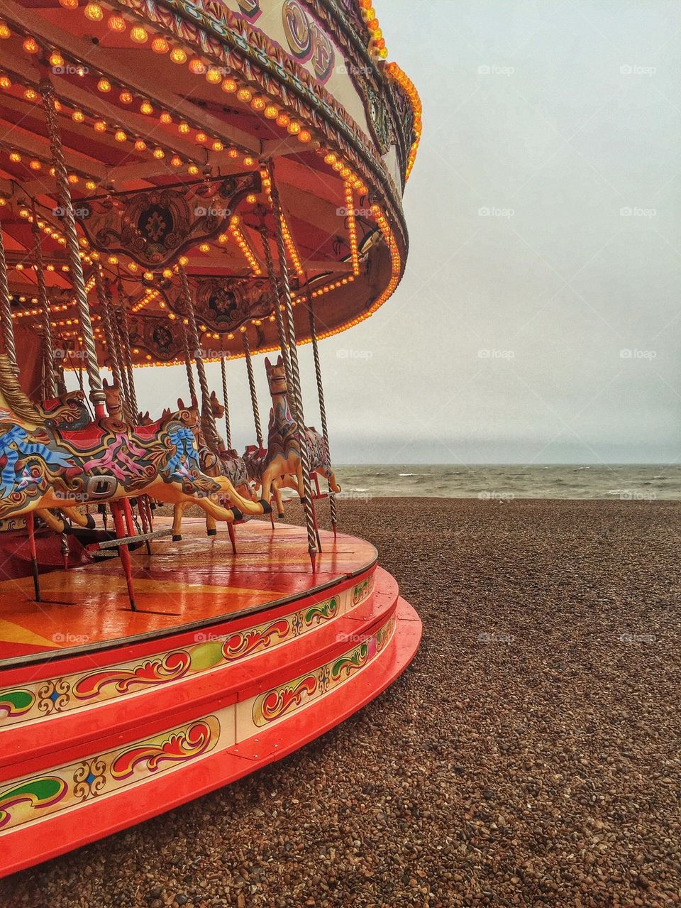 Carousel at beach