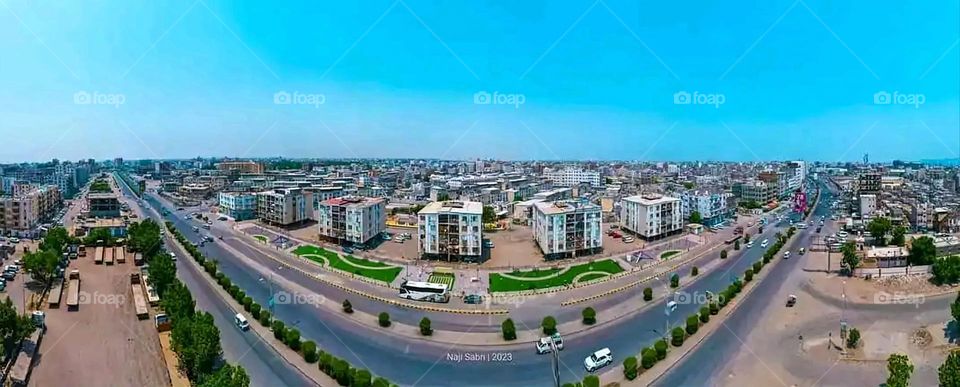 Glory be to God, the magnificent and picturesque view and the natural green trees are a view that is nothing more wonderful than it