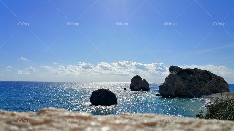 Idyllic view of sea
