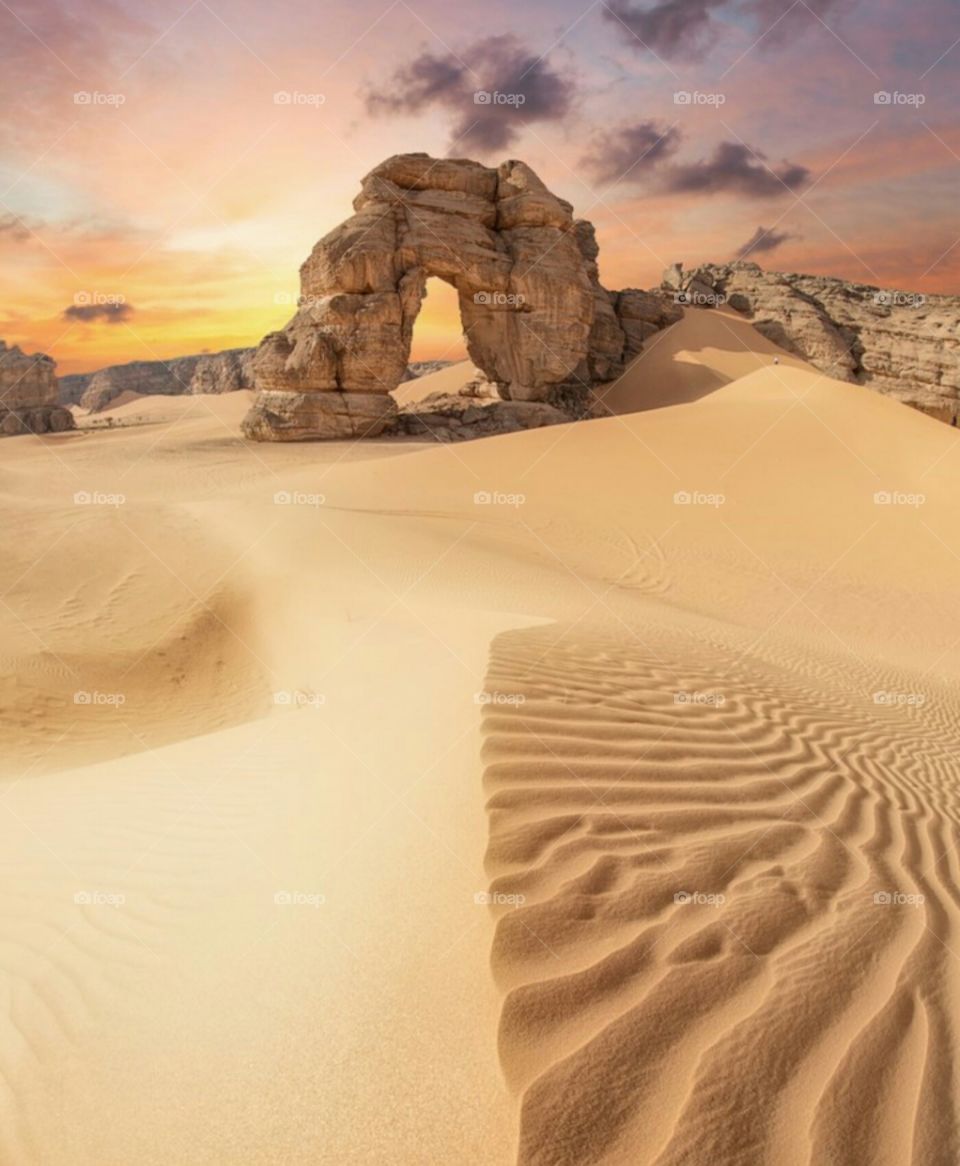 The desert of Libya