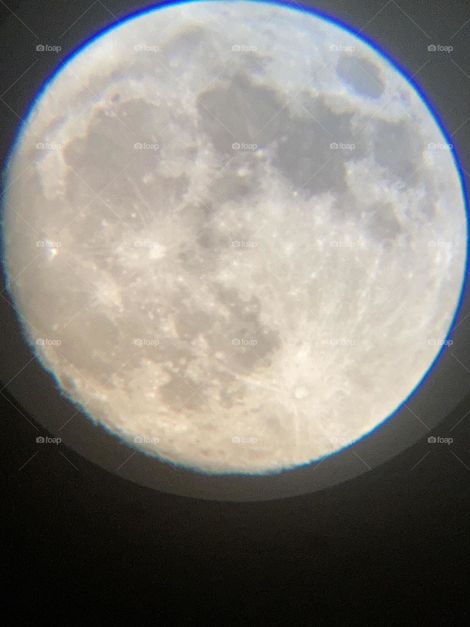 Telescope View of June moon