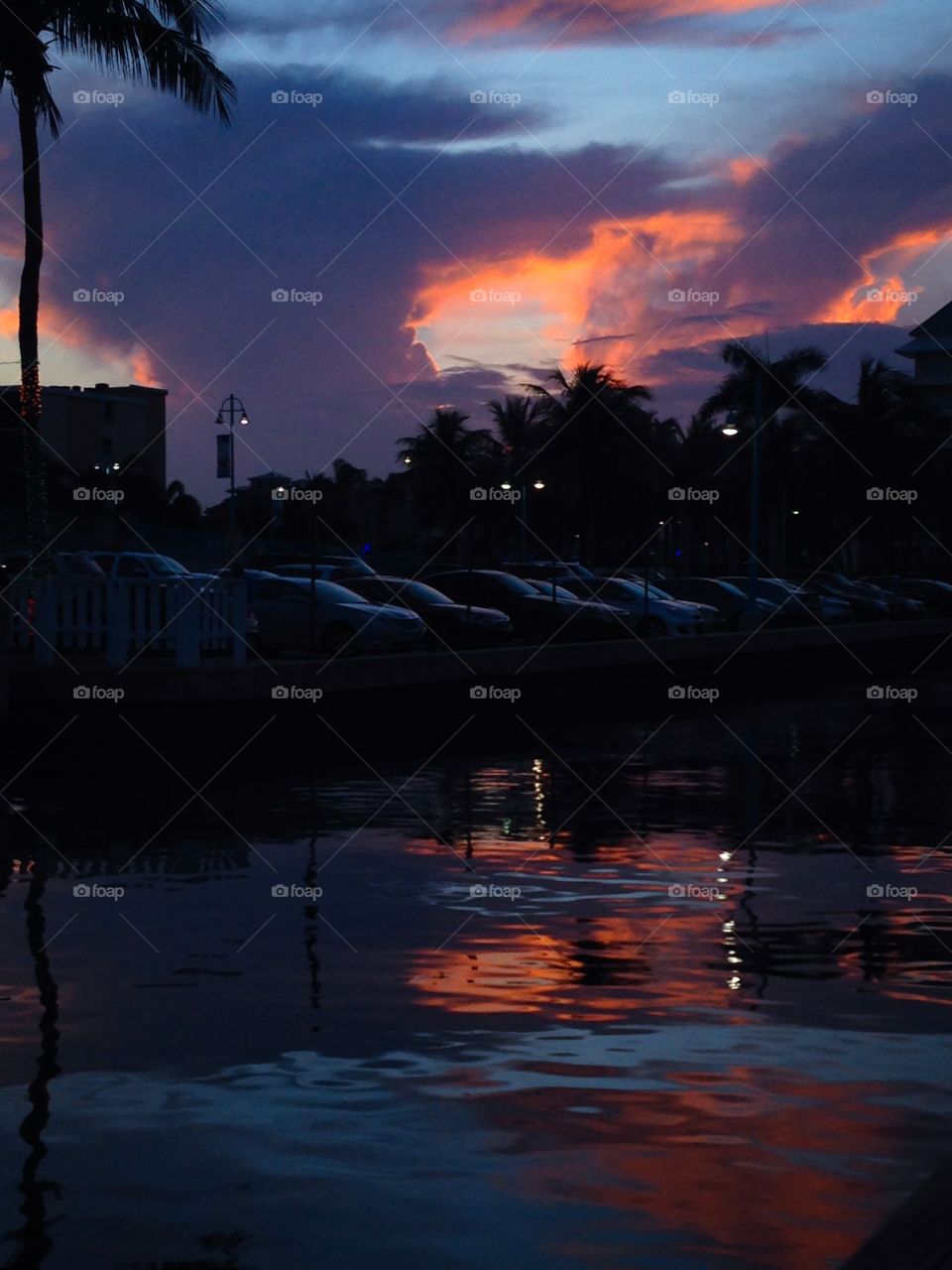 Sunset at Two George's 