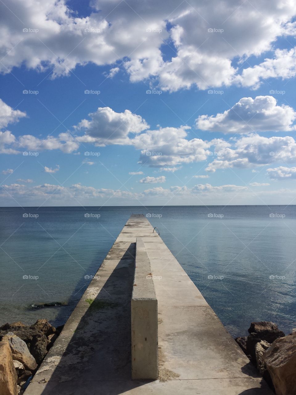 seascape with clouds