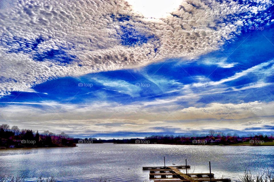 Beautiful view of the lake 