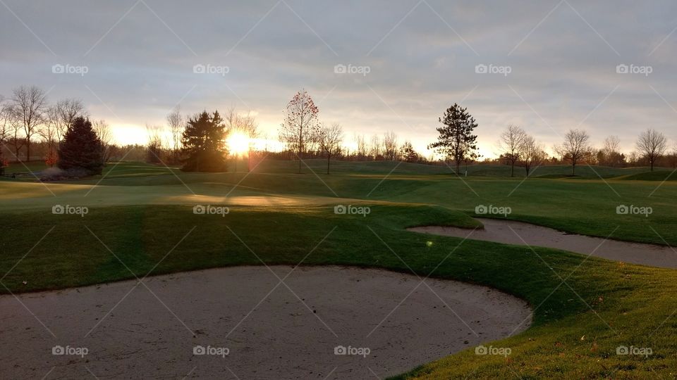 Sunrise on the Golf Course