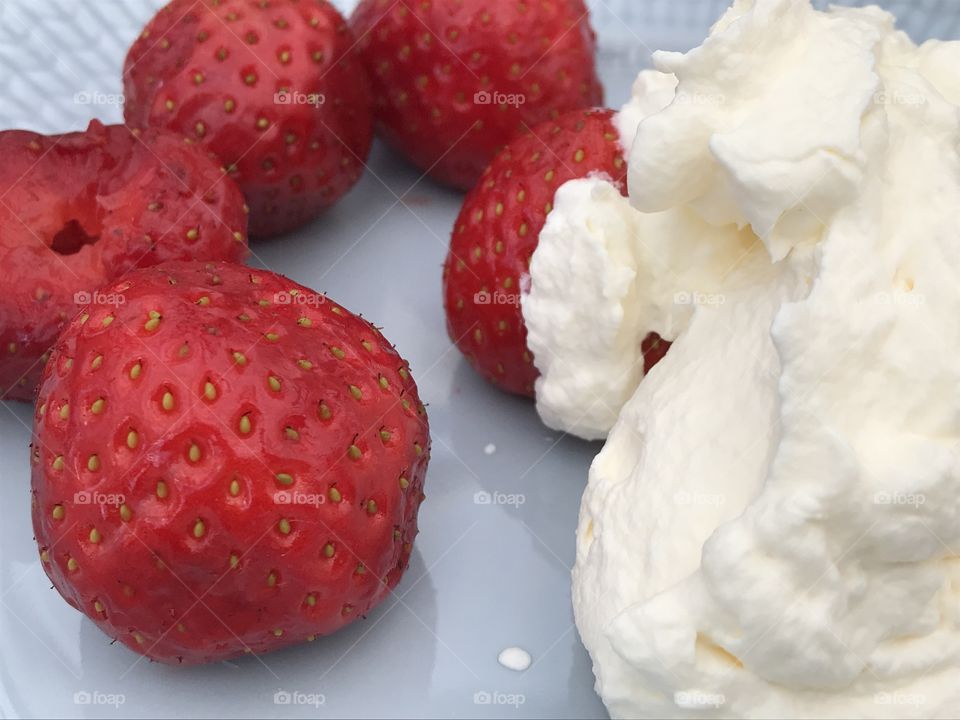 Strawberries and cream