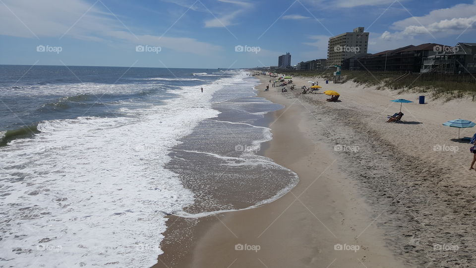 Carolina Beach. Had brunch at the Ocean Grill in Carolina Beach.  Snapped this photo on the Pier while I was there.