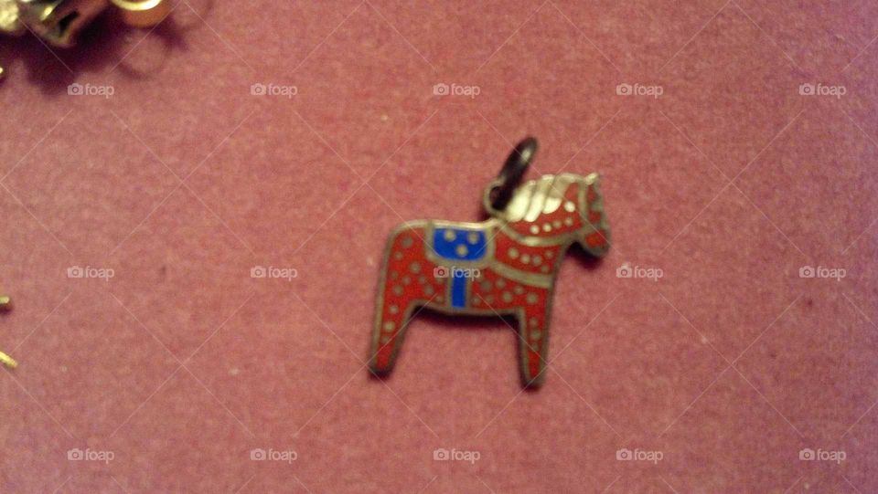 Swedish Horse Necklace Charm