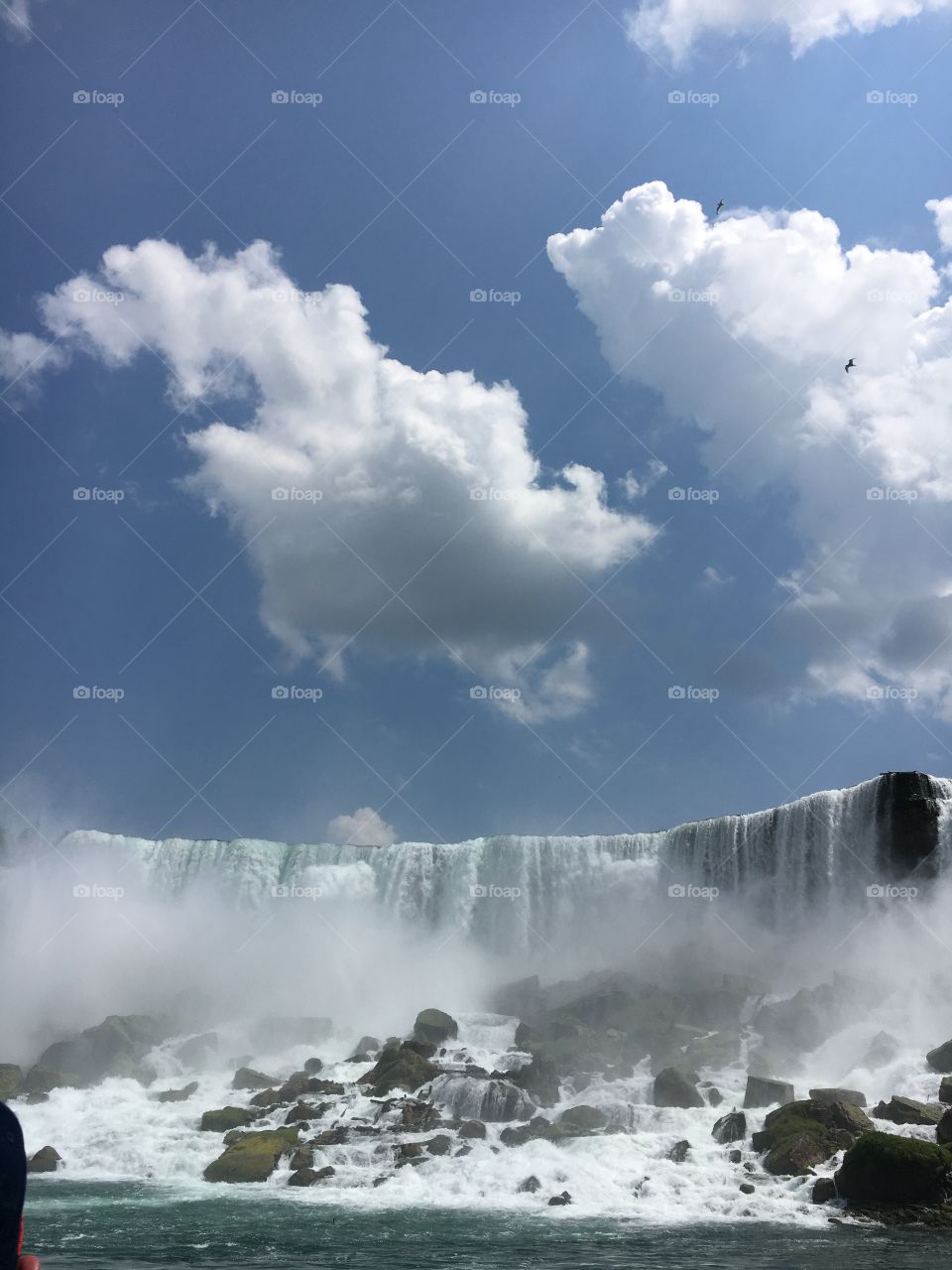 Nice photo of clouds and the falls.