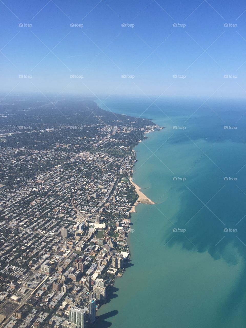 Chicago. Chicago and Lake Michigan