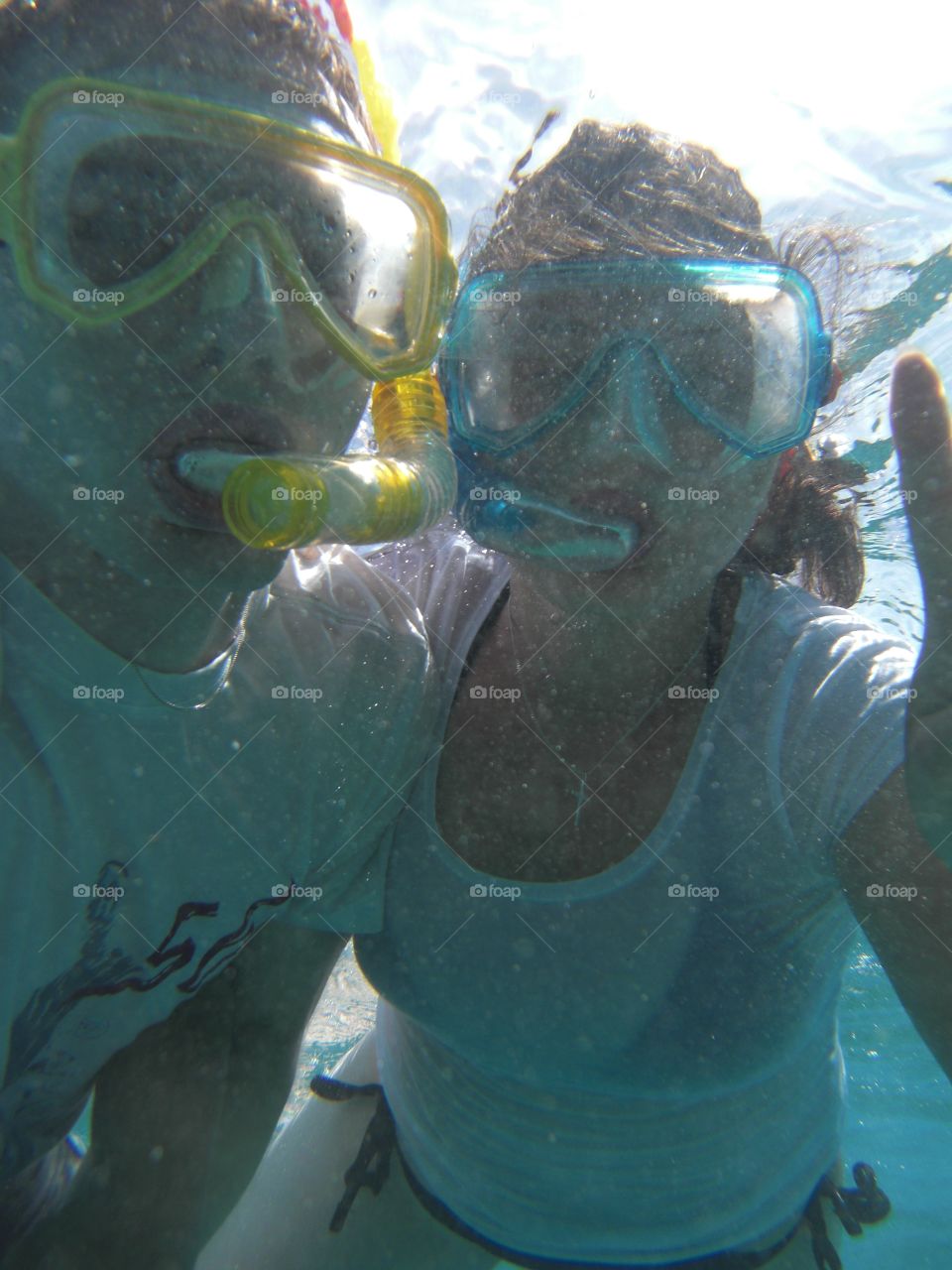 Swimming in Indian Ocean 