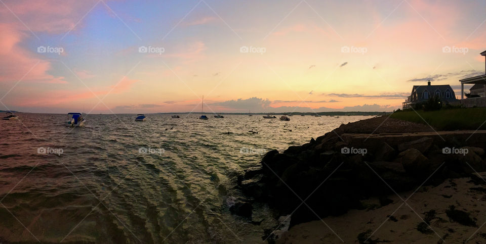 Sunset, Lewis Bay, Cape Cod 