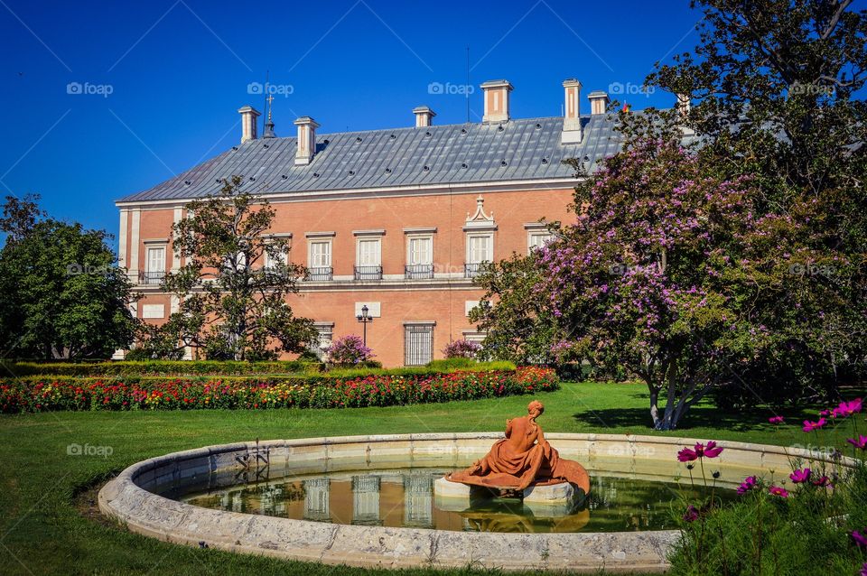 Palacio real de Aranjuez, jardines de la isla, aranjuez, spain