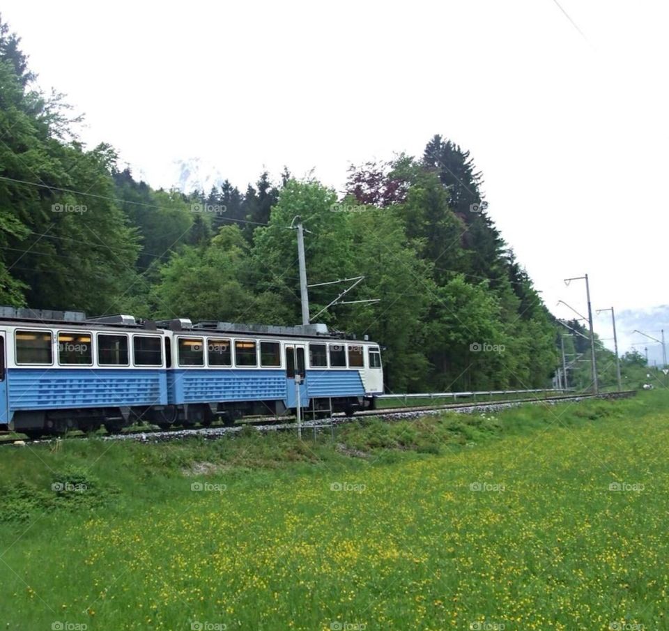 Train in The Mountains (Garmisch, Germany) 