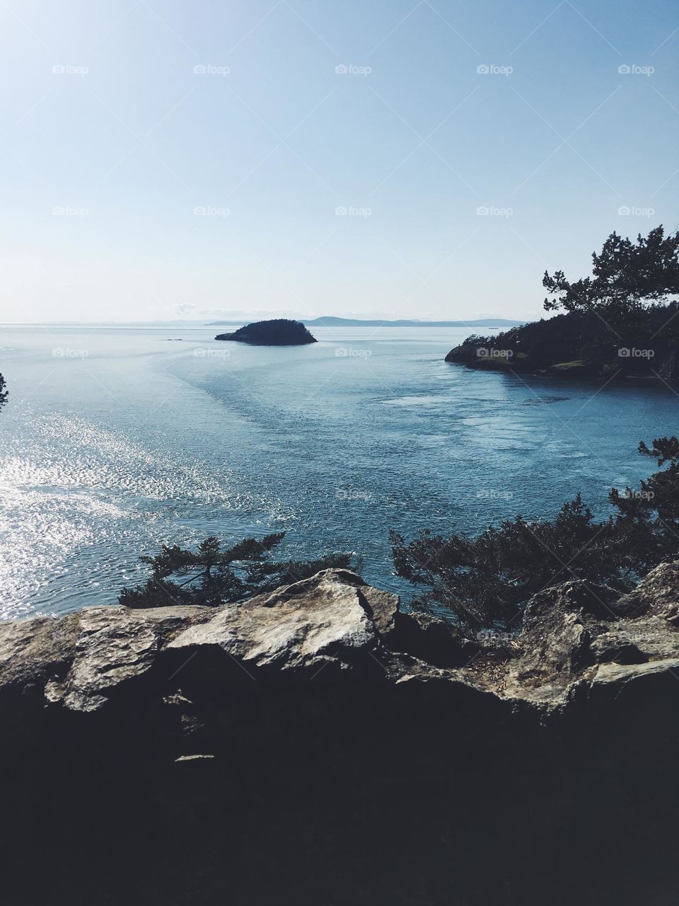 Blue view of pnw ocean