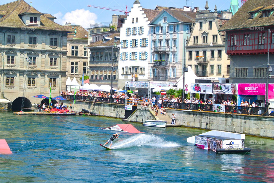 Fun at Zurich lake