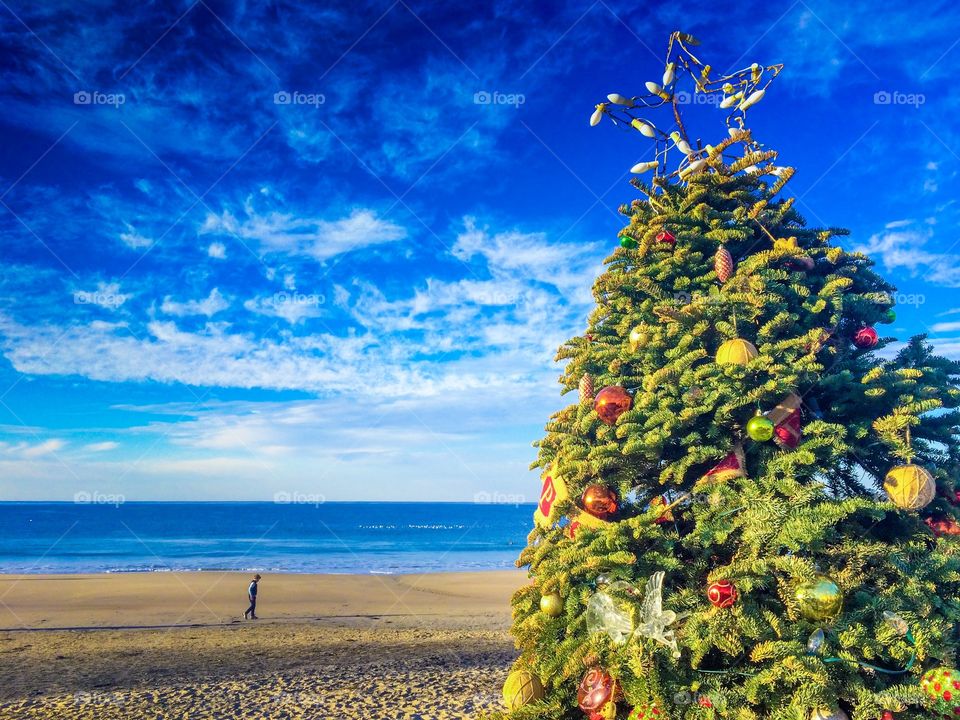 Christmas on the beach.  