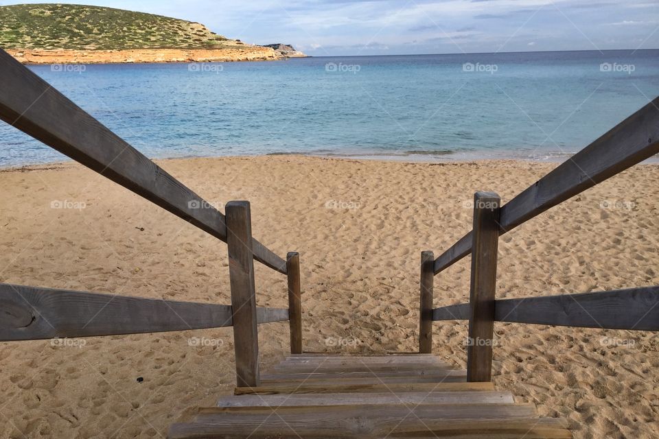 Stairs to the beach