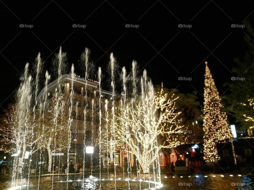 Christmas  water fountain