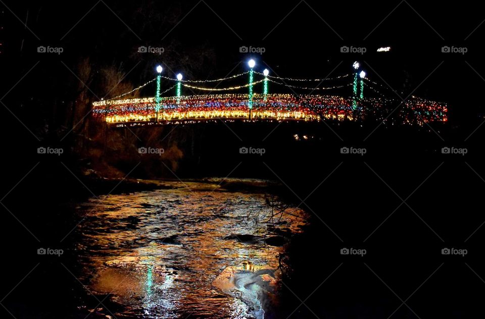 Christmas Lights Bridge