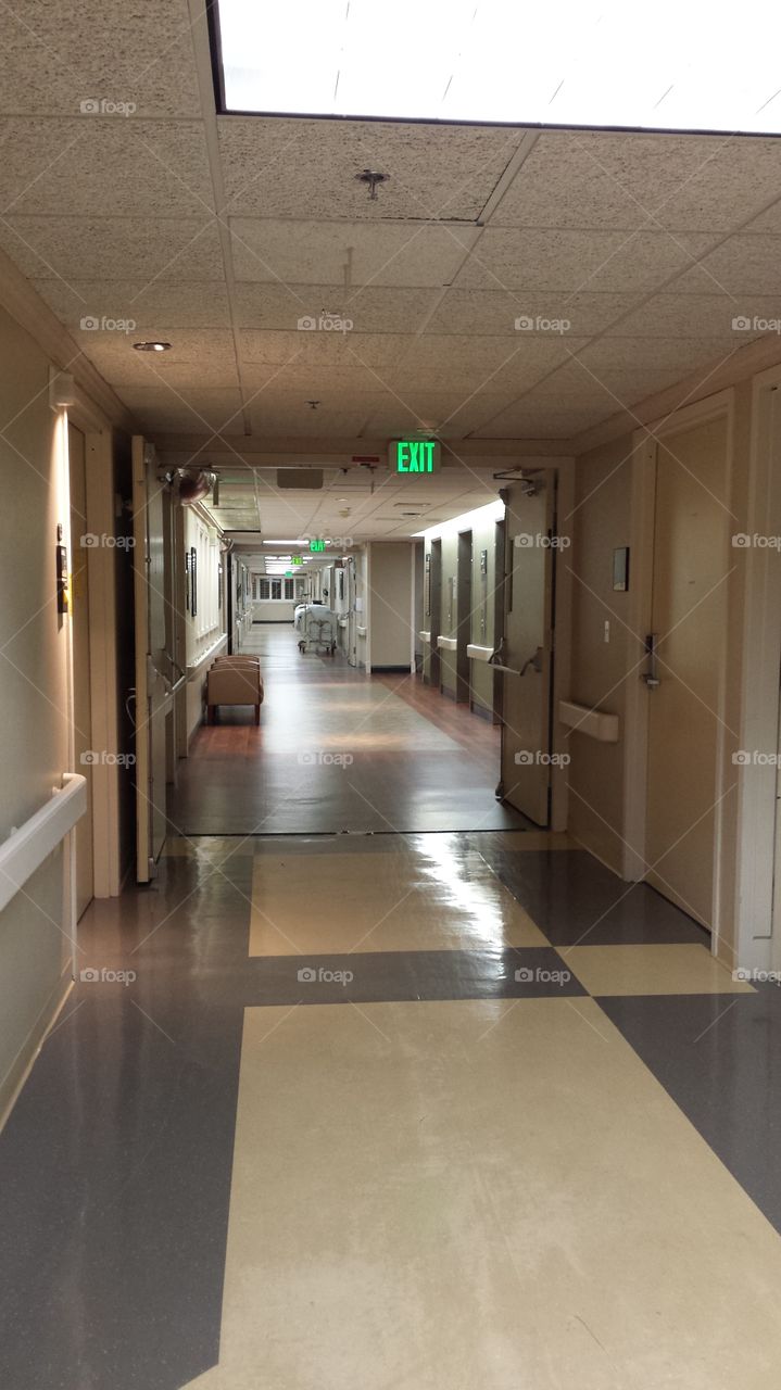 Empty Hospital Hall