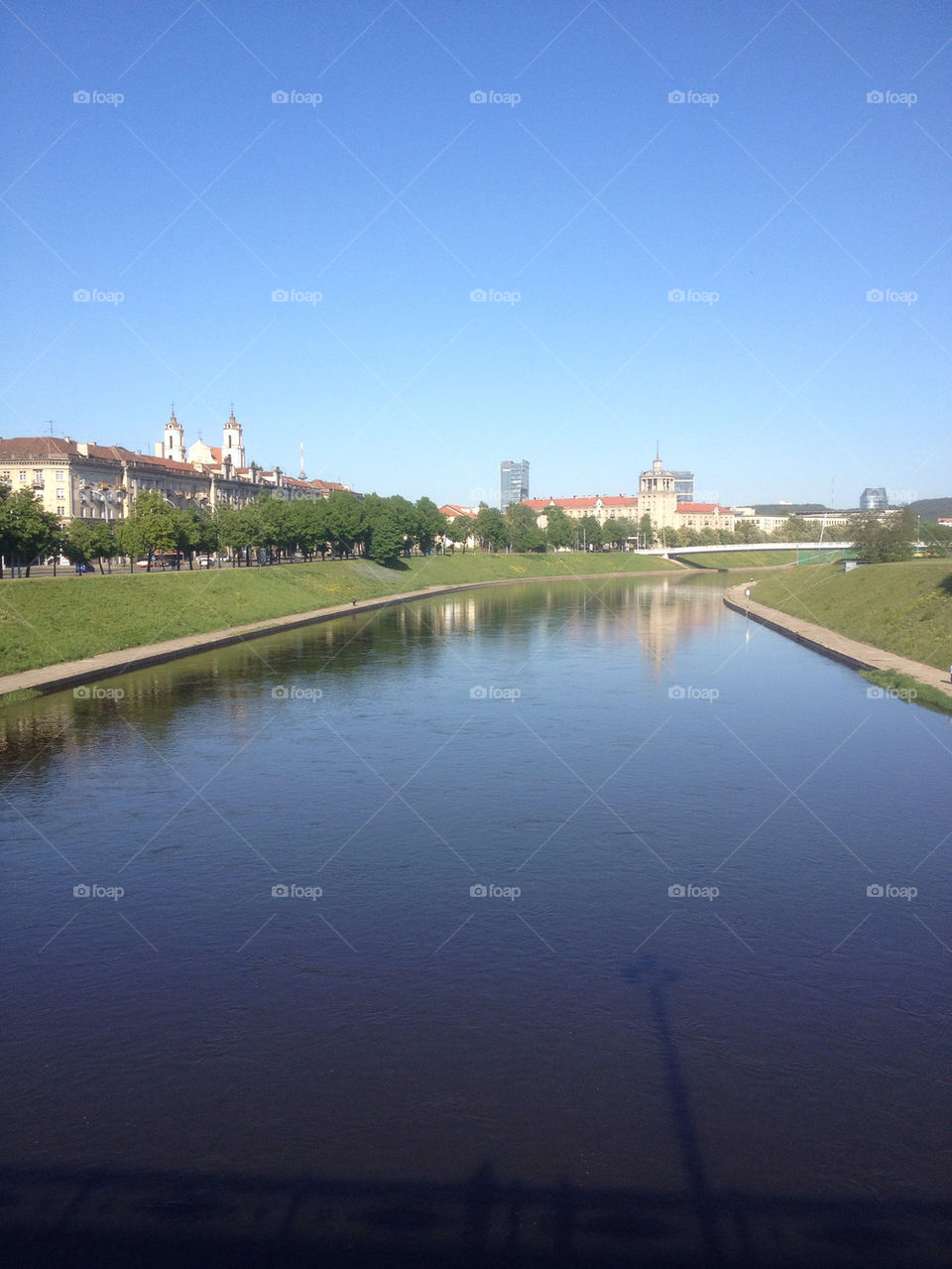 landscape nature river vilnius by penguincody