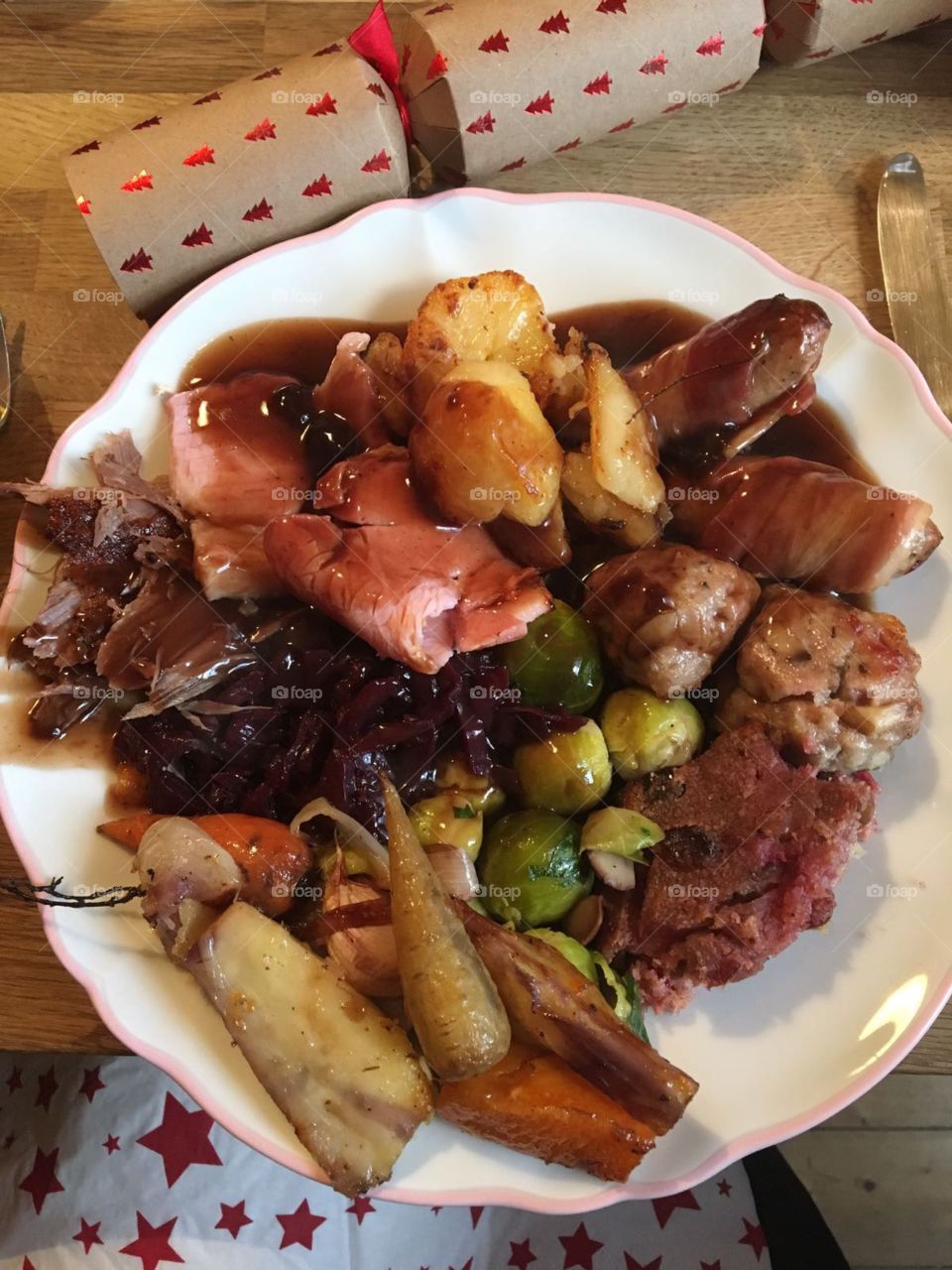 British Christmas dinner