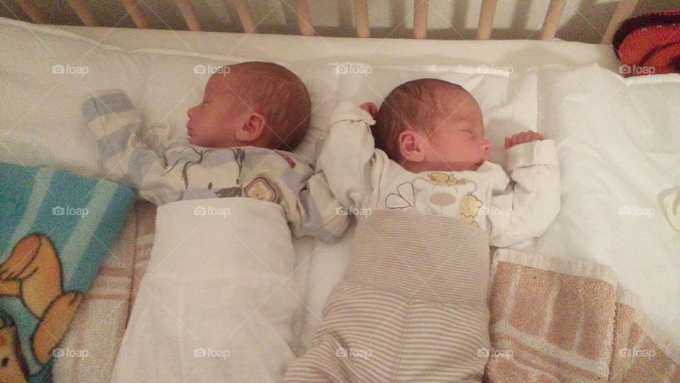 Baby, Newborn, Child, Bed, Blanket