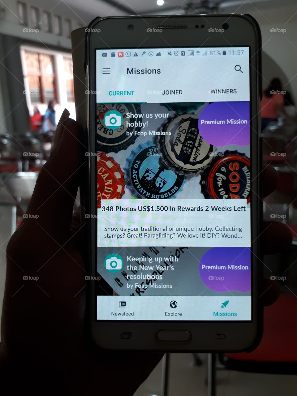 Foap Mission in My Smartphone