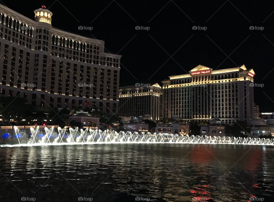 Las Vegas. Caersars Palace and Bellagio.