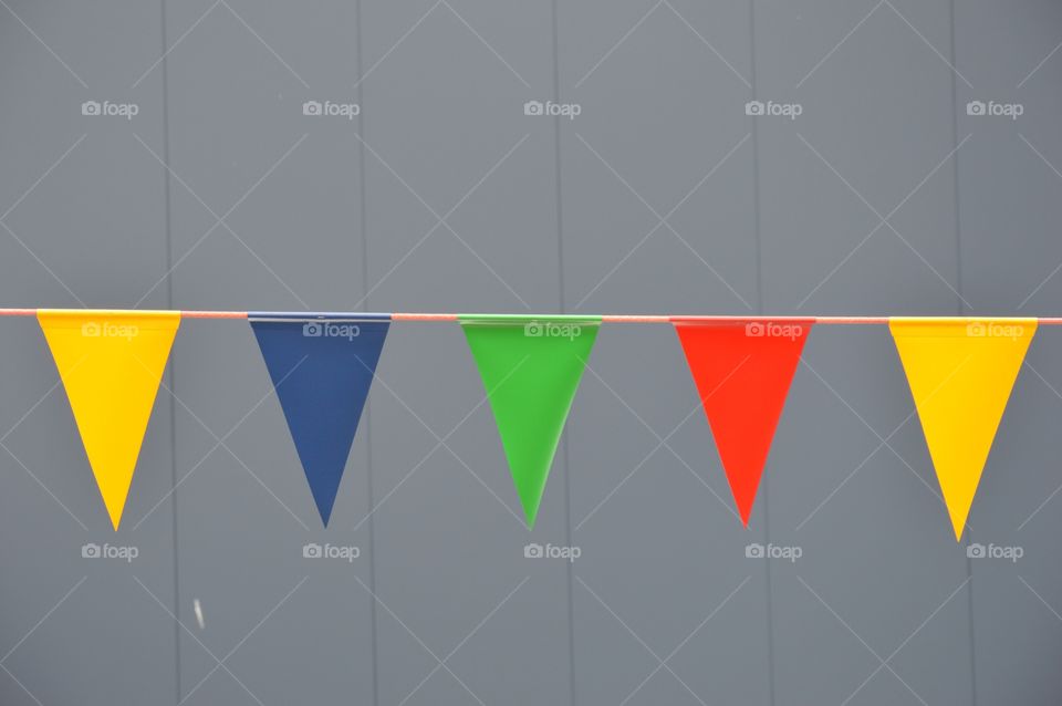 triangular flags