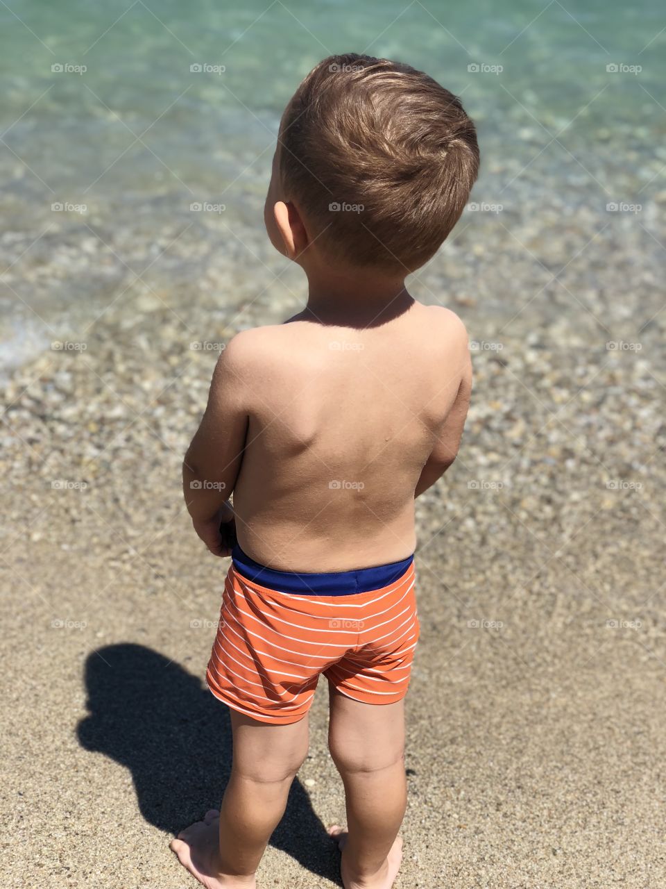 Boy Wather Sand Summer