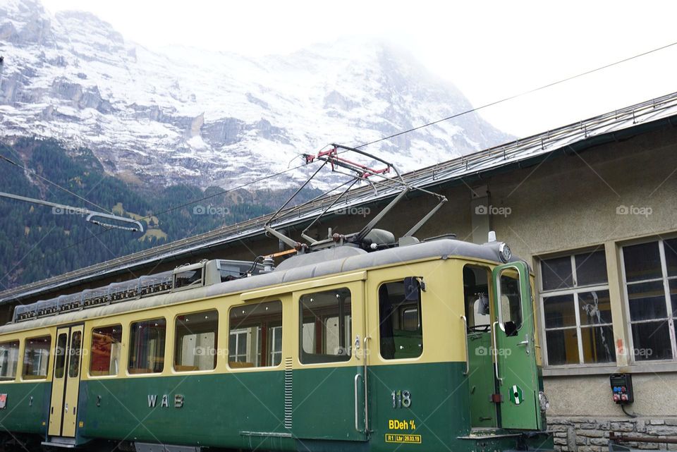 Train#mountain#snow