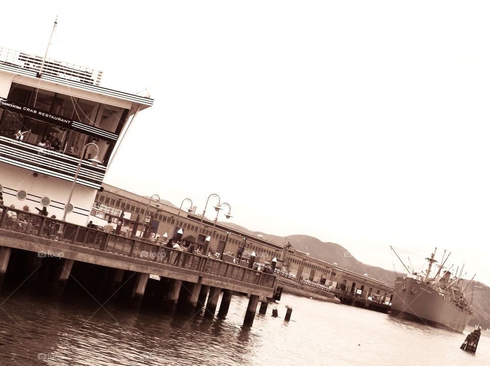 Pier at embarcadero in San Francisco 