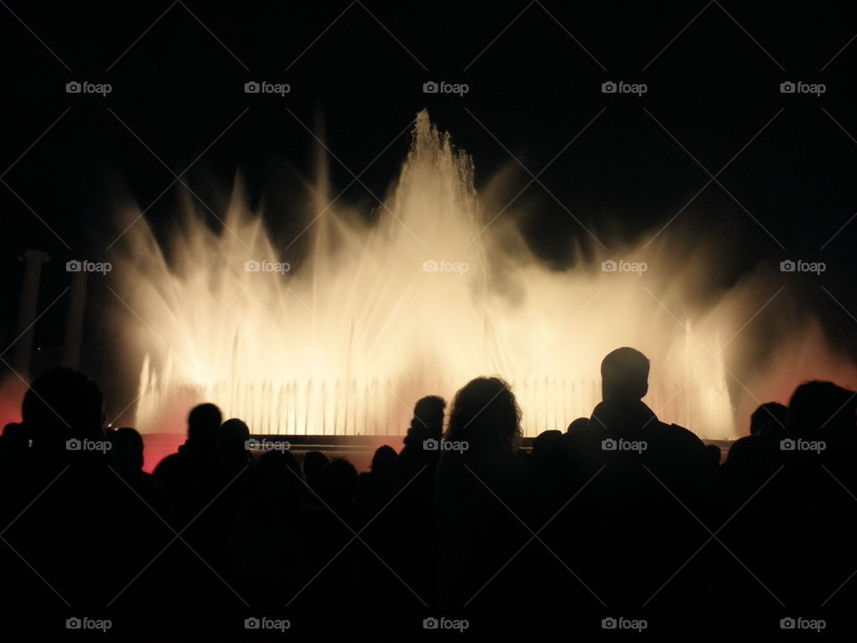 fountain silhouette