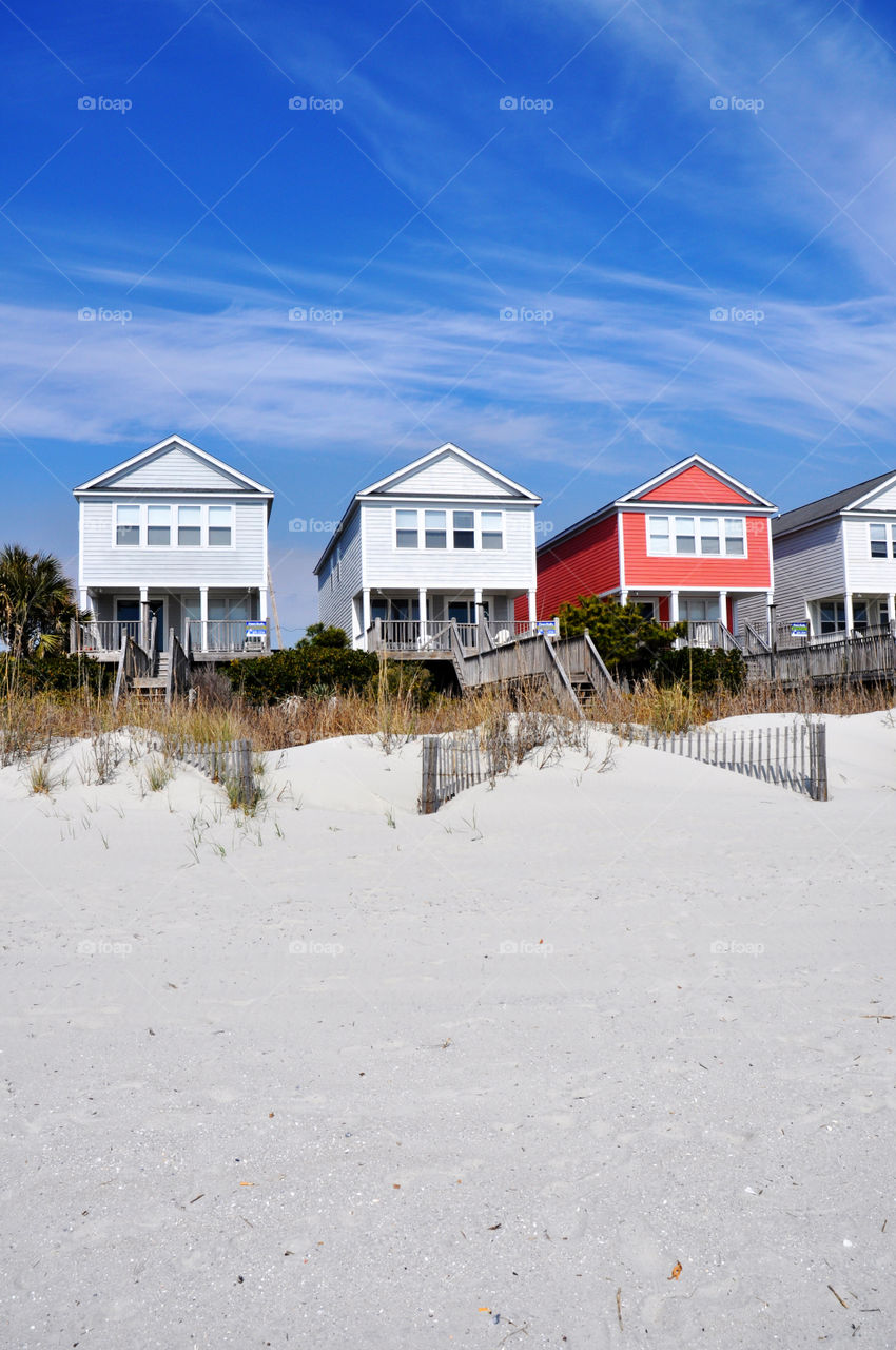 Beach homes. 