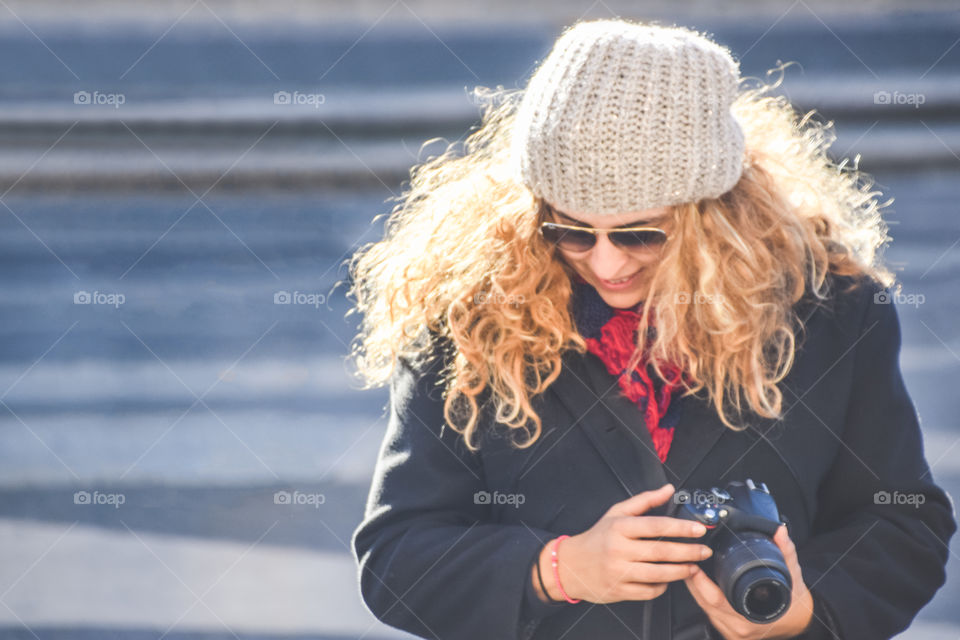 Winter, Outdoors, Woman, Beautiful, Nature