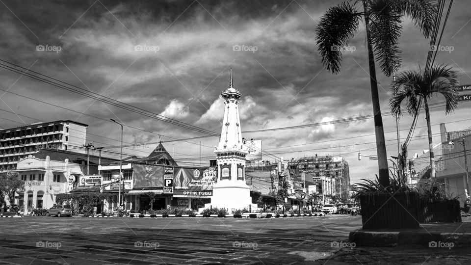 Famous monument in Yogyakarta, Indonesia