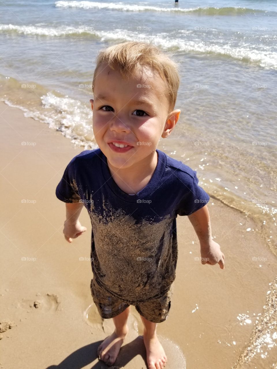 Child, Beach, Water, Sand, Sea