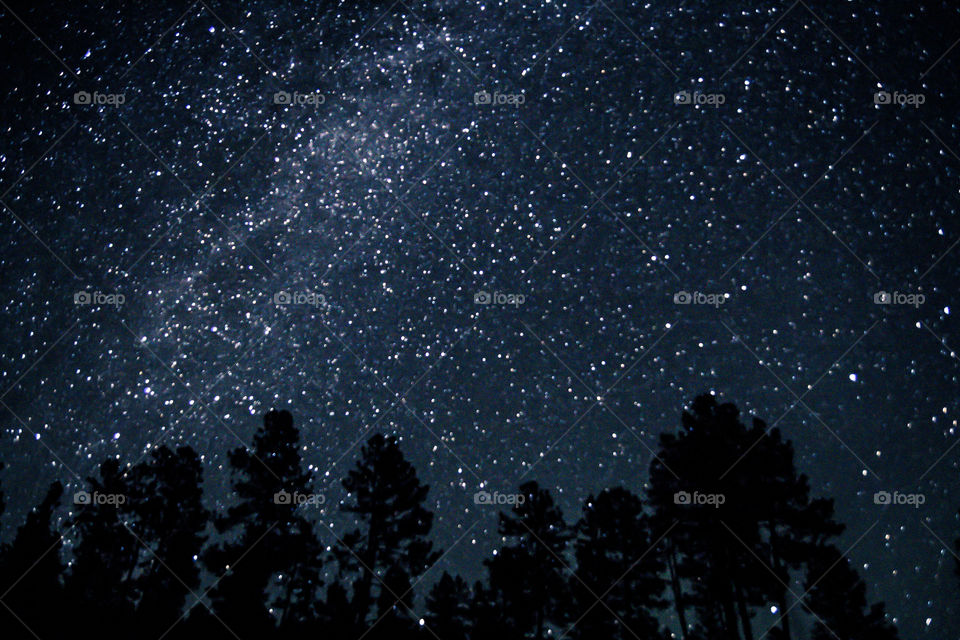 Low angle view of milky way in sky