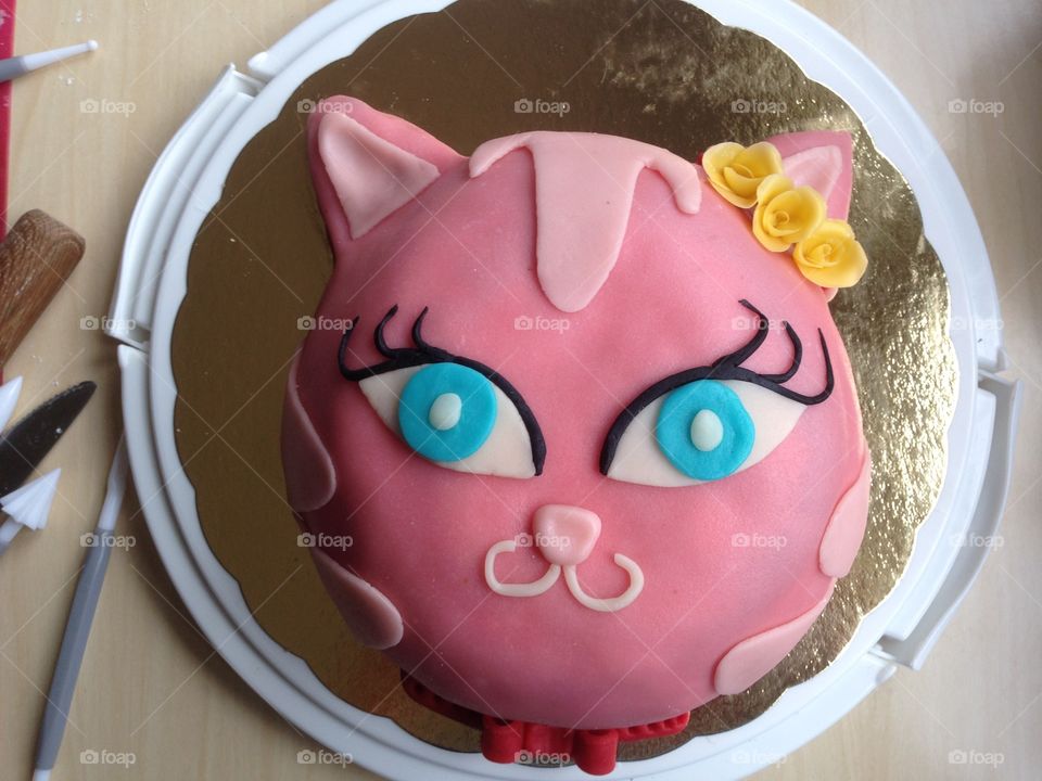 Fancy cake for girl
