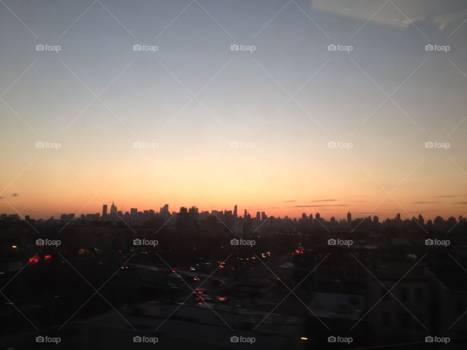 Sunset, City, Light, Dawn, Landscape