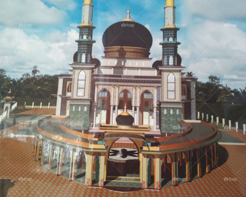 The design of the mosque jeumpa