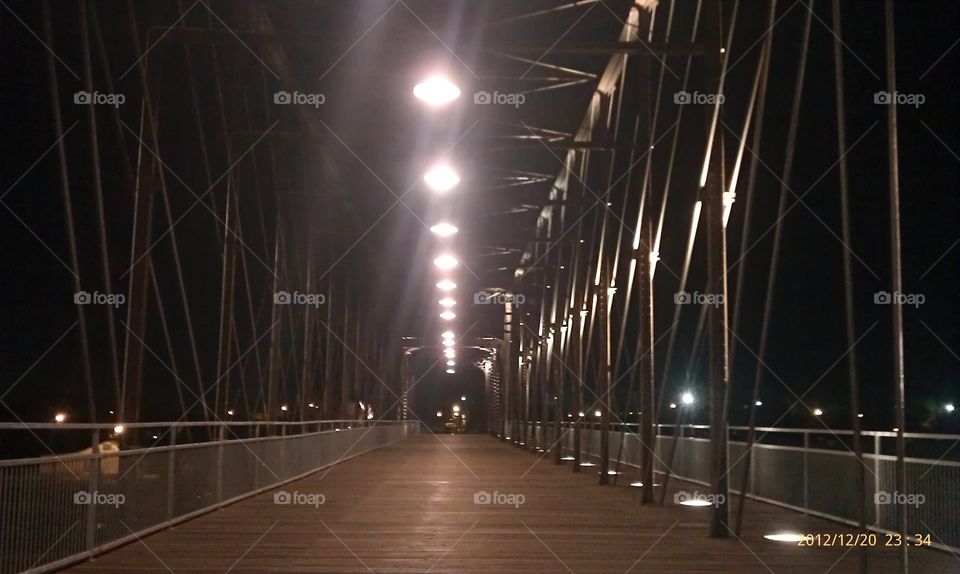 Hays st Bridge at night