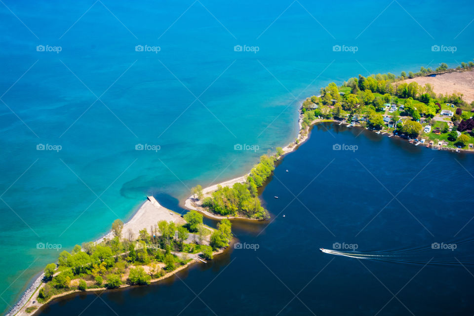 Lake Ontario aerial photo